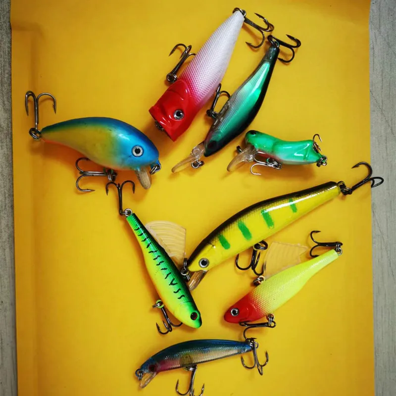 Stock Clearance Fishing Lure Minnow VIB Pencil Popper Crank Insect Bait Artificial Lures Hard Bait 1 Piece Sale