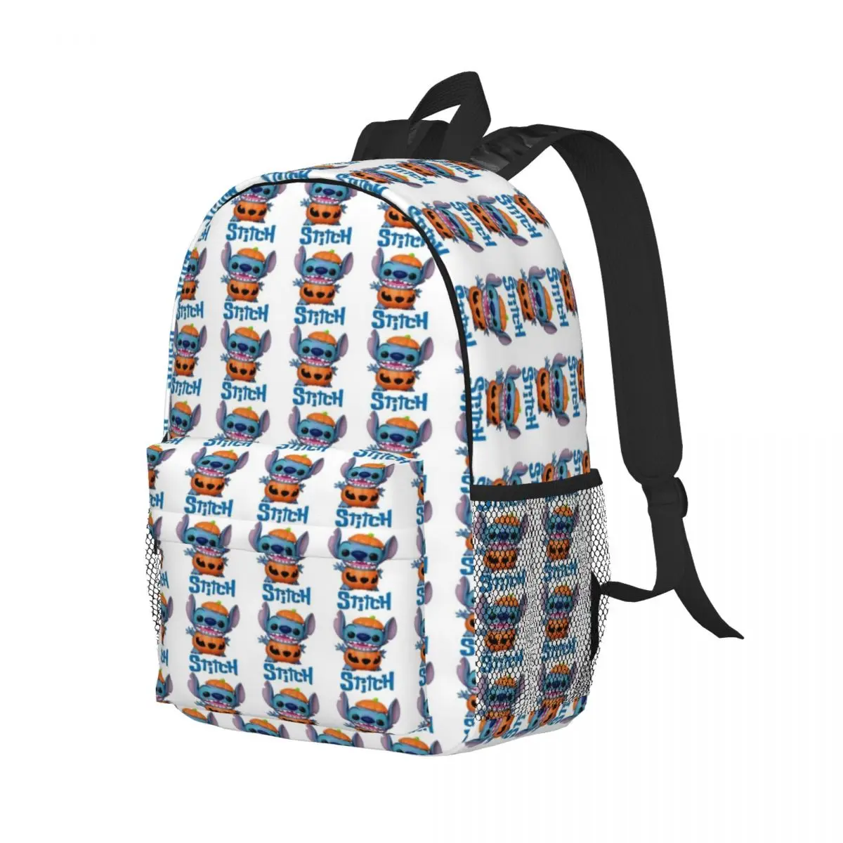 Disney Stitch 15-Inch Waterproof Backpack - Lightweight Travel Bag with Multiple Pockets for Organization