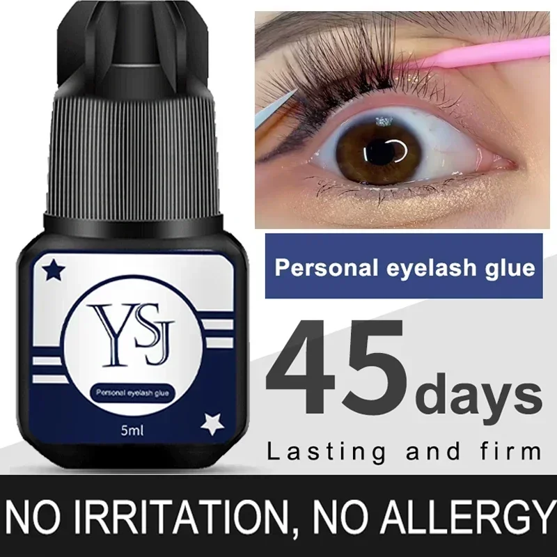 5ml Eyelashes Extension Glue Waterproof Lasting Grafting Lashes Glue Quick Drying Adhesive Black Glue No Irritant Makeup Tools