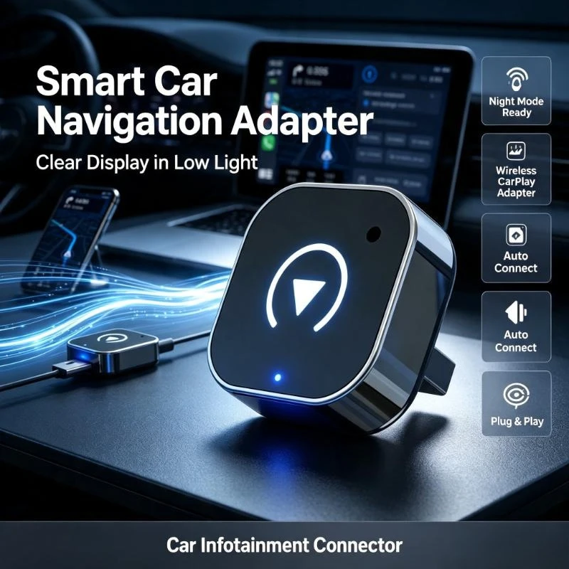 2026 Optimized Carplay Accessory Transforms Wired Signals With Plug-In Setup For Highway Stable Mobile Screen Linkage