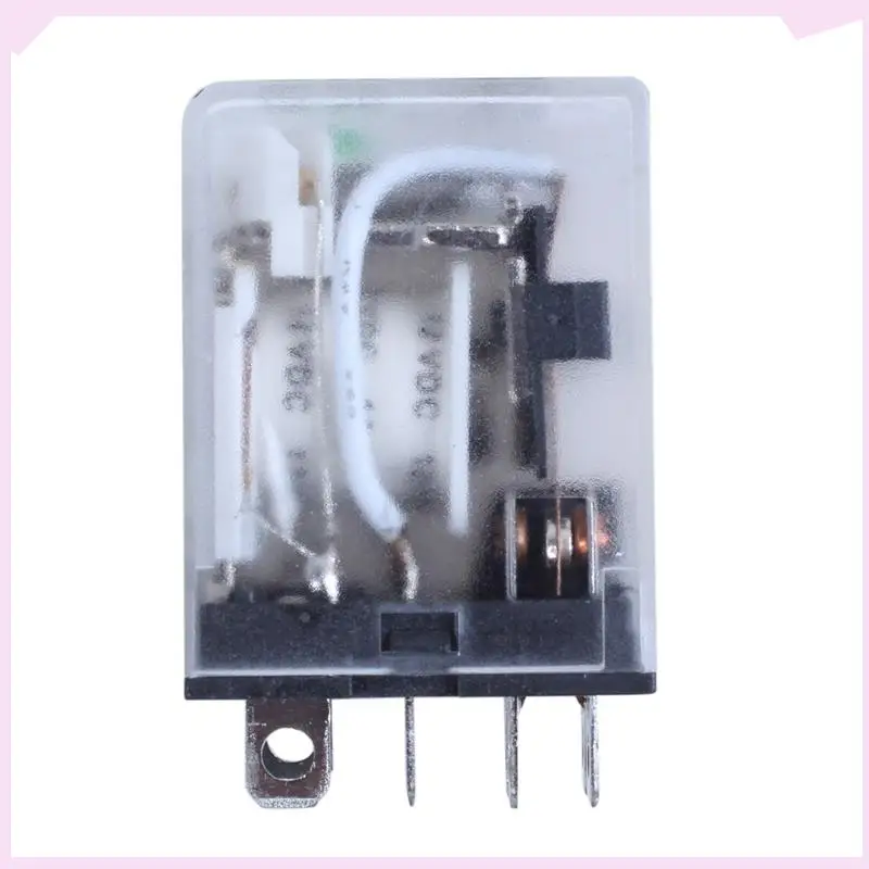 B24B 5X JQX-13F LY2 DC 12V Coil 8-Pin DPDT Relay Elektromagnetik LED Hijau