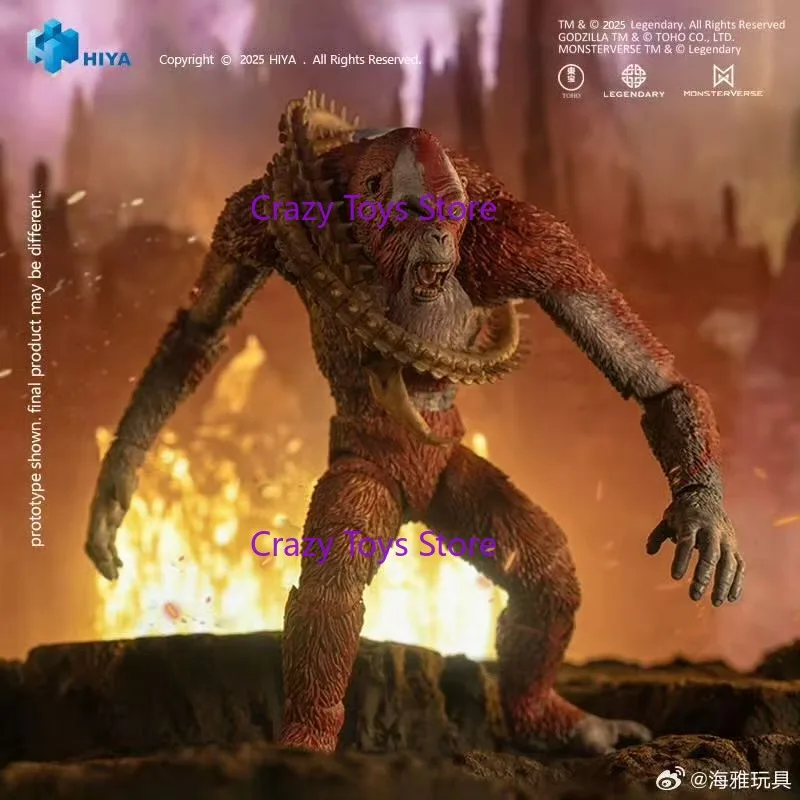 재고 있음 15CM HIYA 6인치 액션 피규어 정교한 기본 시리즈 고질라 X 킹콩 뉴 엠파이어 스카 킹 애니메이션 장난감 컬렉션