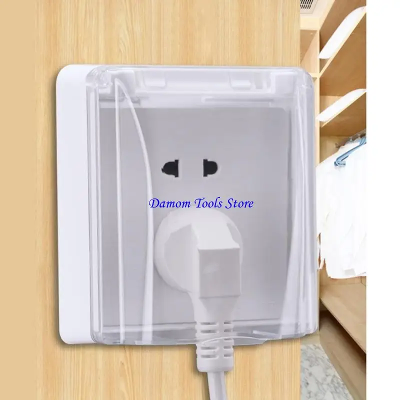 

57be 86 Type Socket Waterprope Box Пластиковая электрическая выпускная крышка Splashs Cover Box Cover для ванной комнаты, кухни,