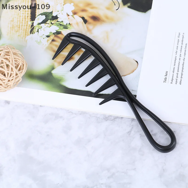 

Shark Jumbo Wide Tooth Black Handle Grip Hair Comb Men Hairdressing Teeth Comb