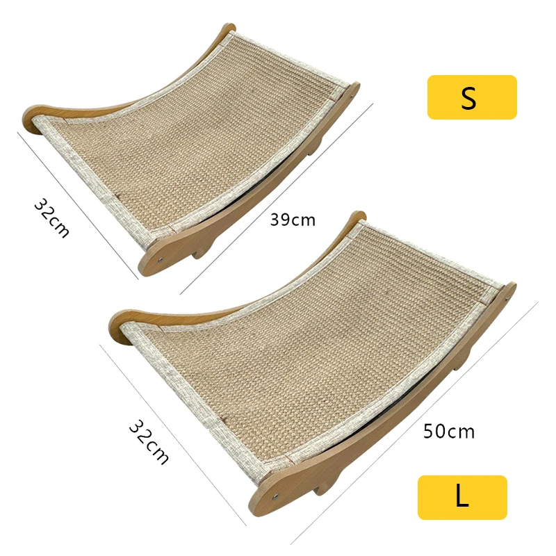 Sisal Cat Scratching Board Detachable Wear-resistant Pet Cat Scratcher Multifuction Cats Sleeping Bed Kitten Grinding Claw Toys