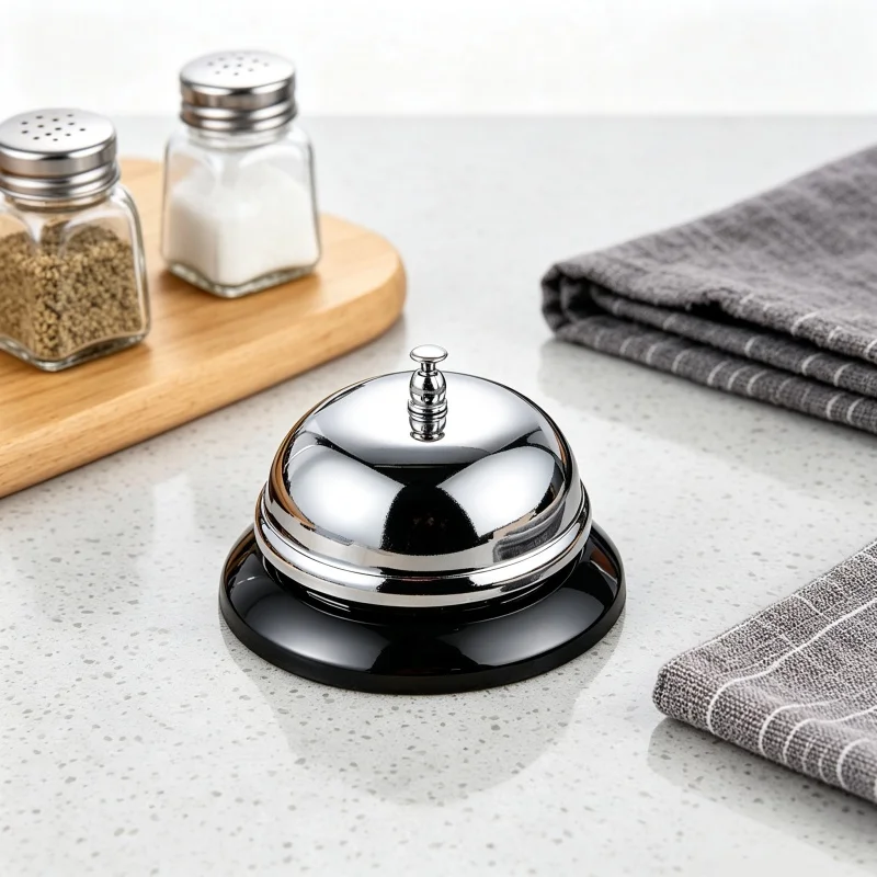 Metal Service Call Bell Desktop Reception Counter Bell For Hotel Restaurant Bar Kitchen Office