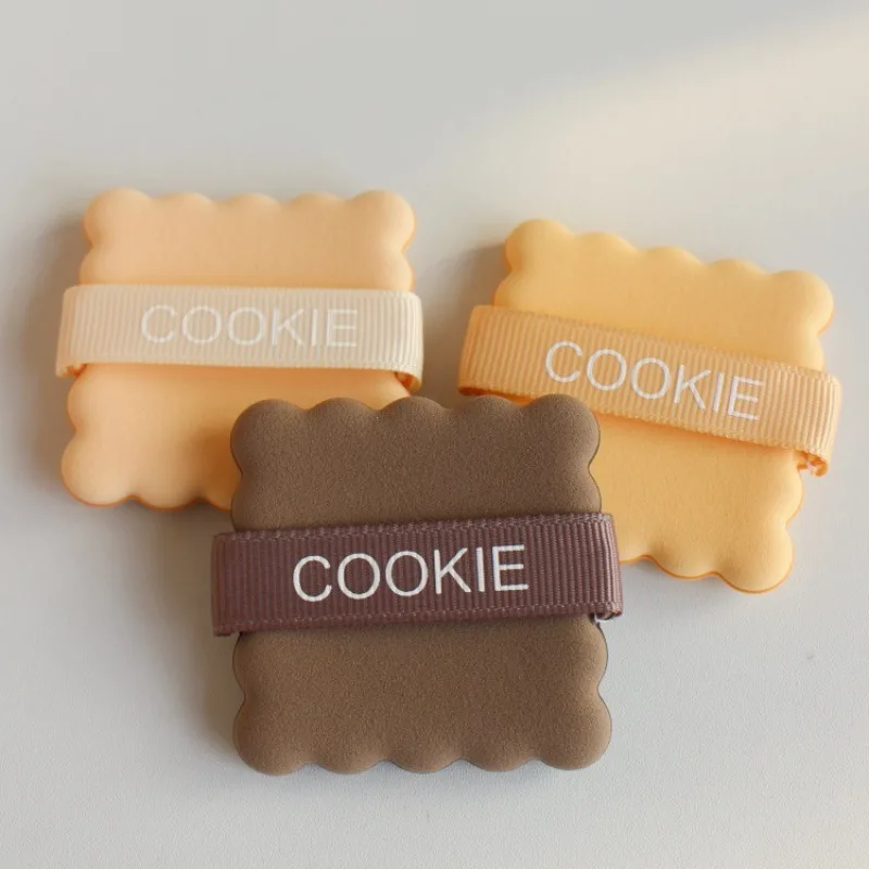 5pcs Butter Cookie Shaped Air Cushion Powder Puff Wet & Dry Dual Use Makeup Sponge for Foundation BB Cream Sponge Cosmetic Tool