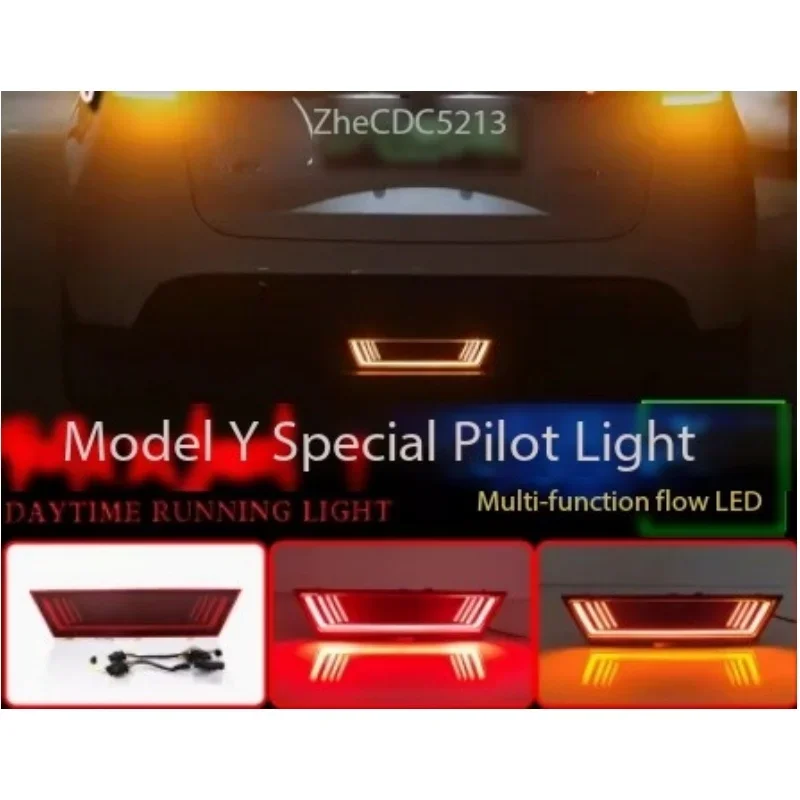 

ATGSA Подходит для навигационных огней Tesla 21-22 Model Y, модифицированных антизадних фонарей, светодиодных стоп-сигналов, указателей поворота.