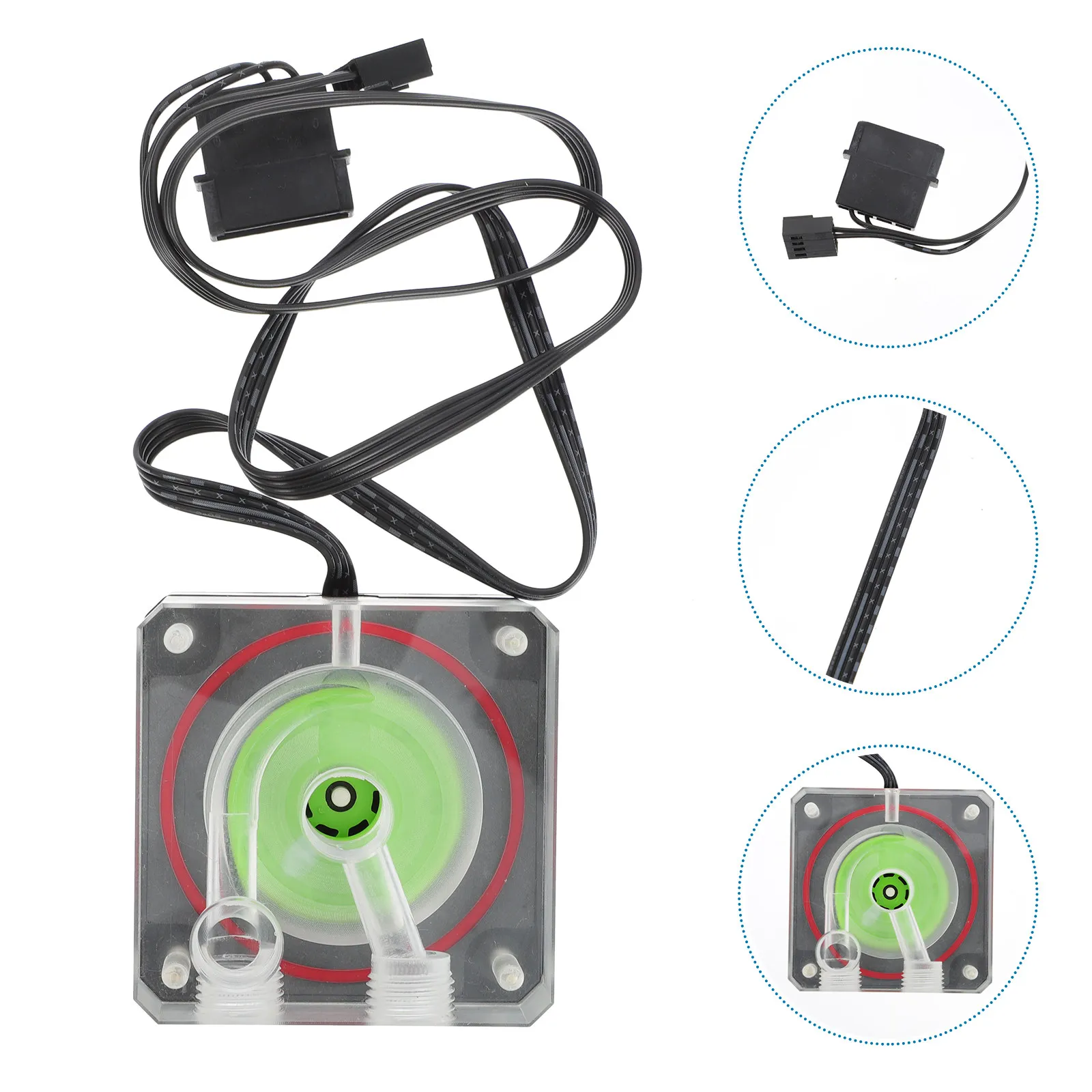 CPU Water Cooling Pump ABS Material Thread High Durability Noise-Free Operation Pc Water Cooling Kit Computer Liquid Cooler