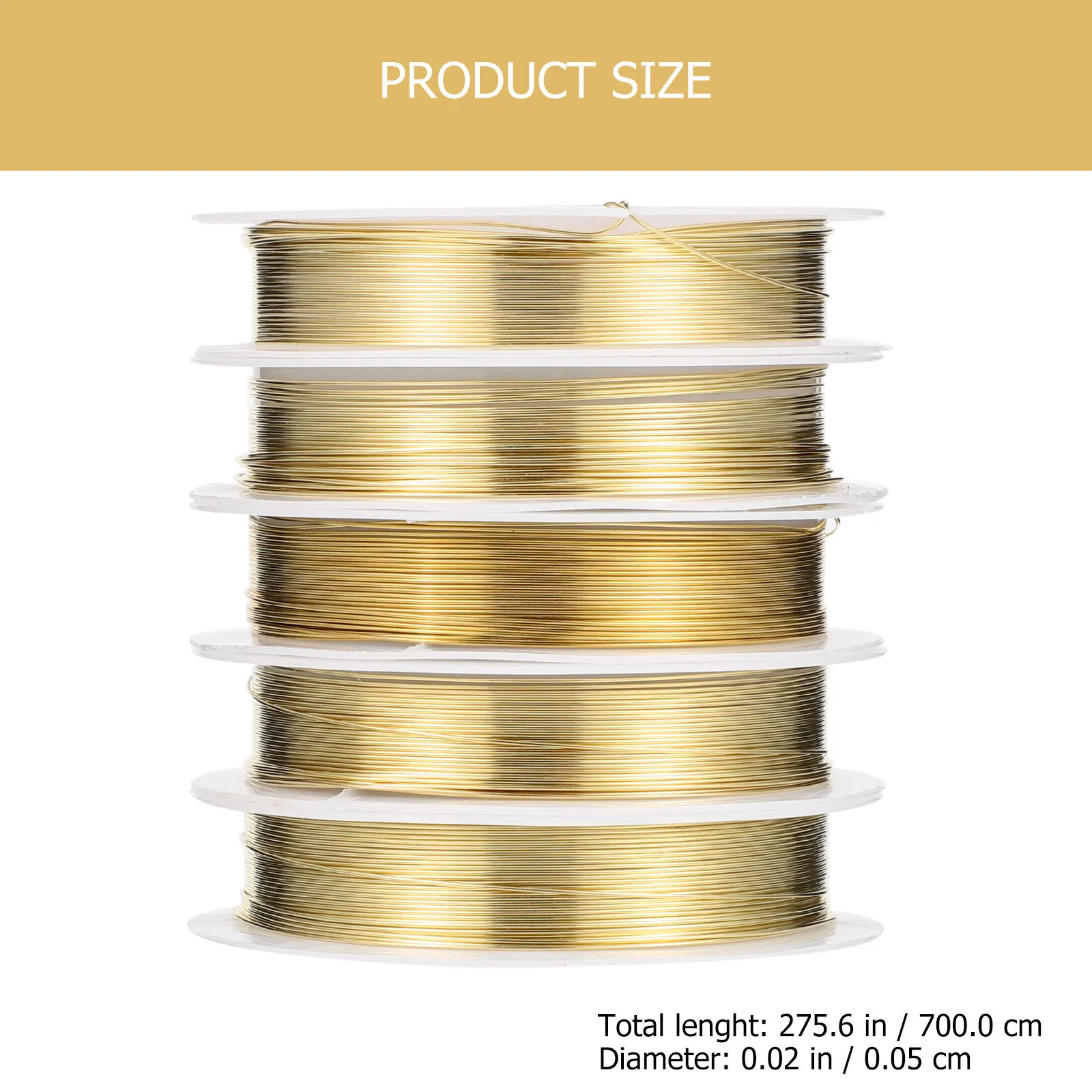 5 Rolls Jewelry Wire for Costume Thin Crafts Bracelet Making Beading Crafting Jewelry-making Tools Wrapping