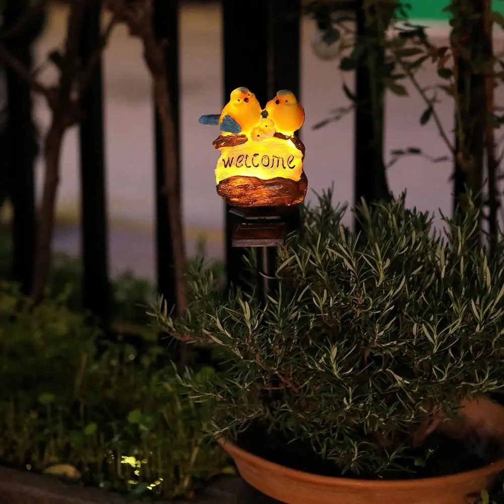 

IP44 Waterproof Solar Garden Light Auto on/Off Warm White Solar Powered Lamp Ground Insertion Weatherproof Solar Lawn Light