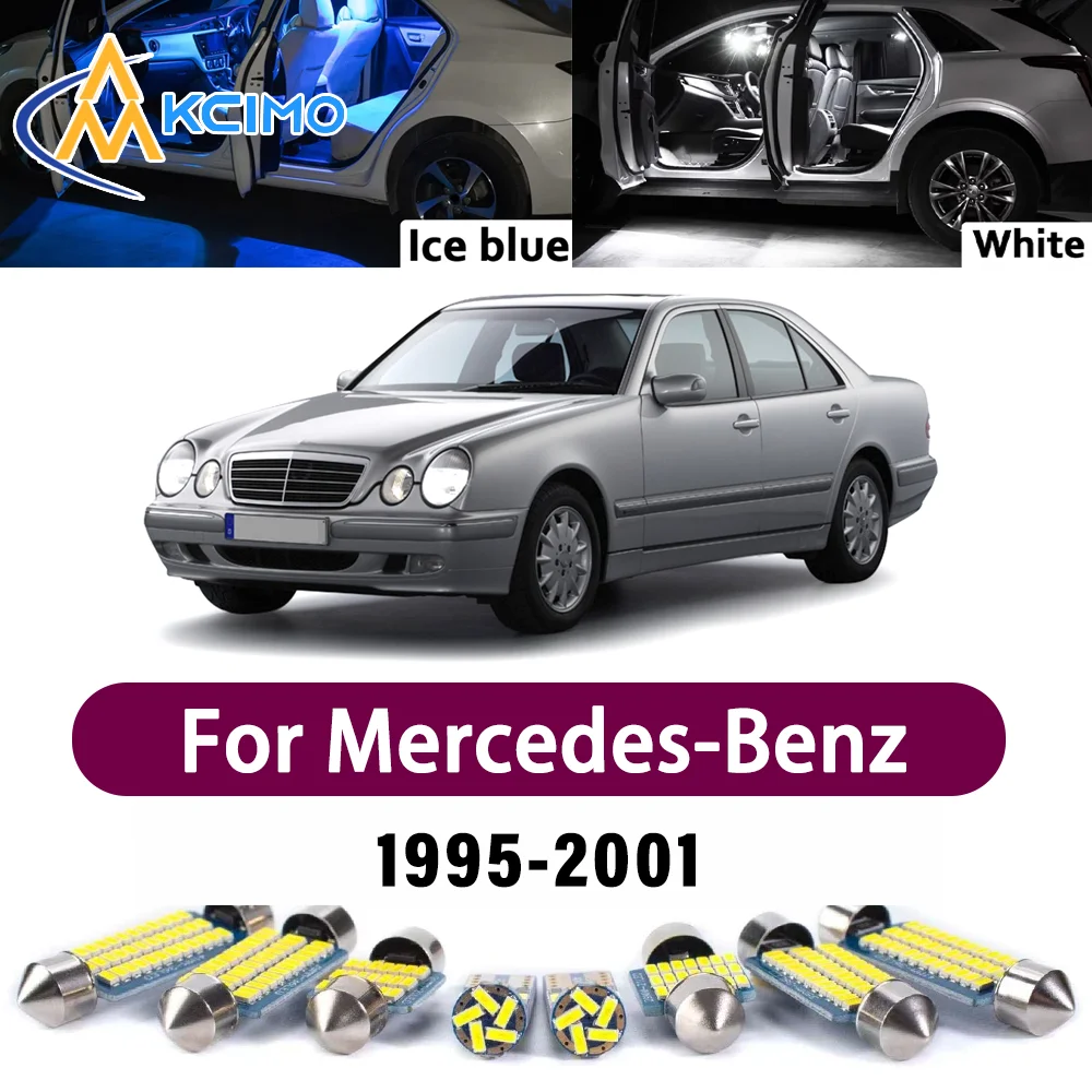 

Error Free LED Interior Light Kit for Mercedes-Benz E class W210 1995-2001 Premium Bright Dome Trunk Mirror Reading Lamps Canbus