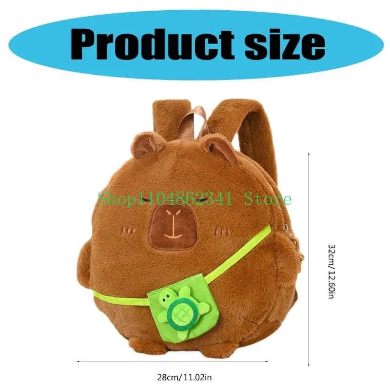 5ASD面白いキャピバラバッグ旅行バックパックぬいぐるみカピバラバックパック女性の女の子ギフトカジュアルバッグデイパックハンドバッグギフト