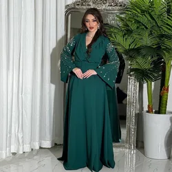 New Fashion Women Muslim Abaya Diamond Long Dress Turkey Dubai Eid Party Kaftan Islamic Turkey Arabic Robe Evening Jalabiya Gown