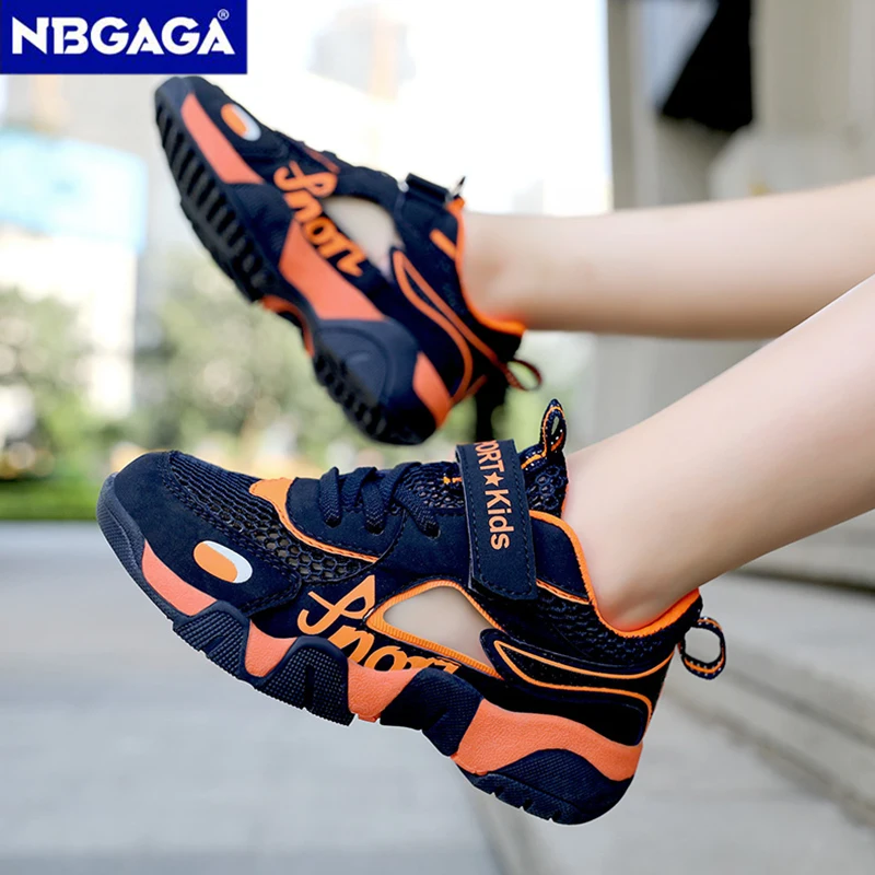 New Kids Breathable Mesh Sneakers Boys Summer Casual Shoes Non-Slip Anti-Collision Outdoor Children Sport Walking Footwear