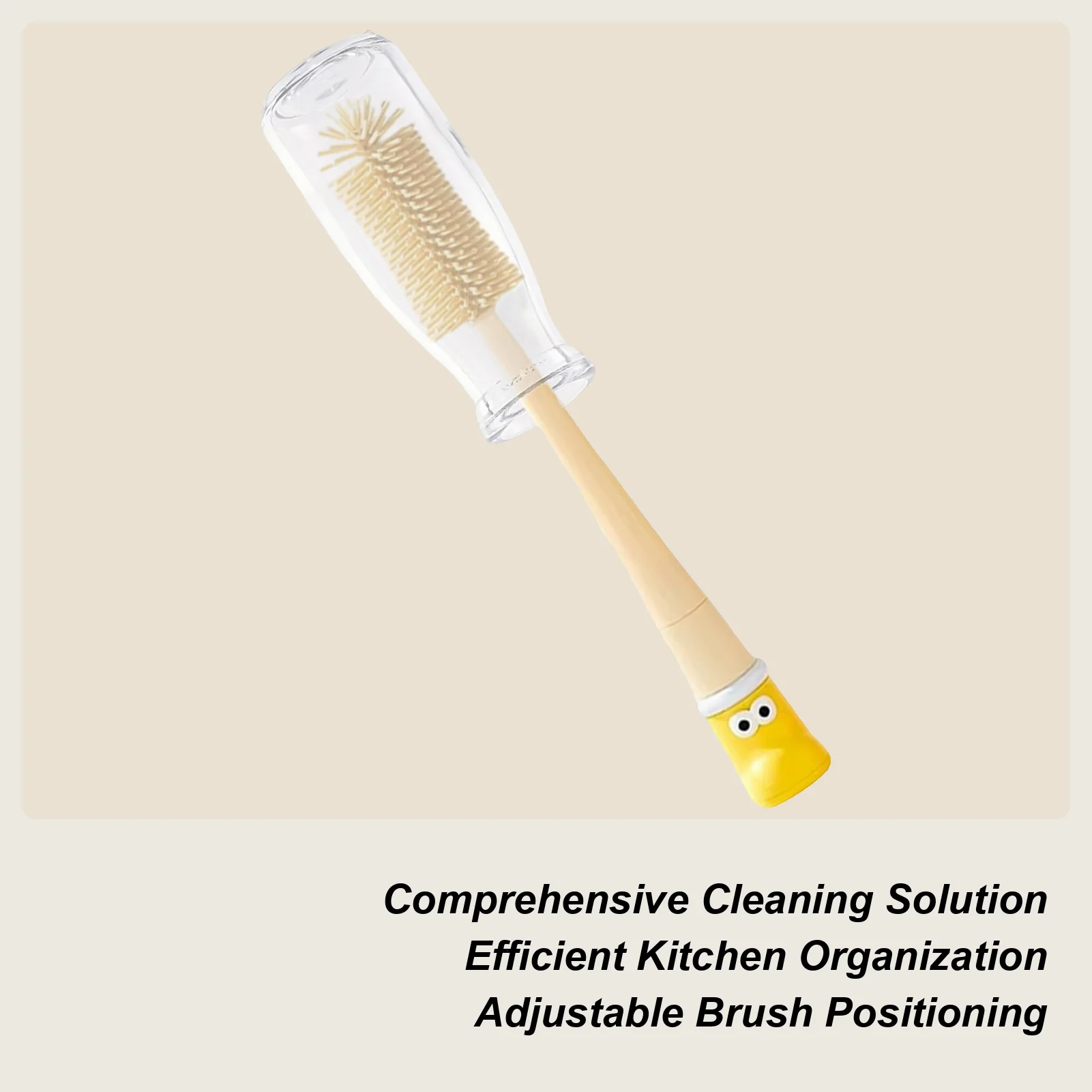 

Щетка для чистки бутылок с водой 5-в-1 с длинной ручкой, скруббер для мытья чашек, инструменты с длинной ручкой, щетка для чистки чашек, соковыжималок