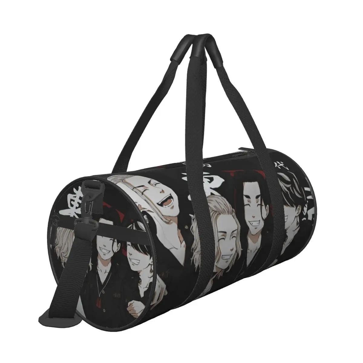 Tokyo Ken Ryuguji Sports Bags Japanese Travel Training Gym Bag with Shoes Retro Handbags Men Women Custom Waterproof Fitness Bag