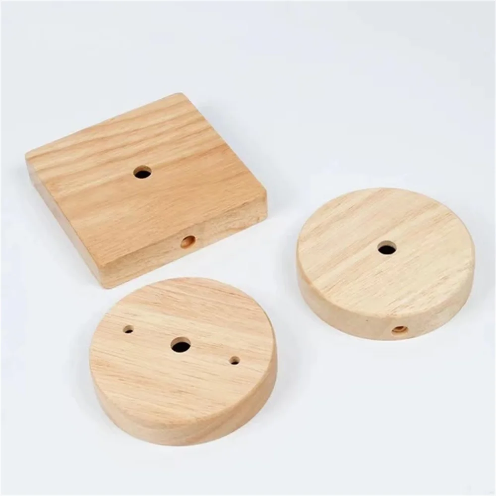Wood Lamp Base Modern Ceiling Plate Wooden Ceiling Holder Pendant Lamp Lamp fitting chandelier Base DIY Lighting accessories