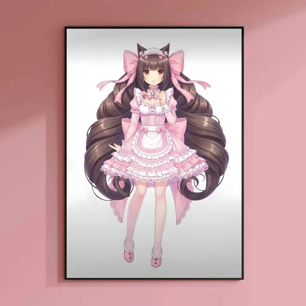 Chocola Vanilla N-Nekopara Poster HD-Leinwand-Wandkunst, wasserfester Druck für Schlafzimmer, Wohnzimmer, Heimdekoration, Geschenk – Detail 14