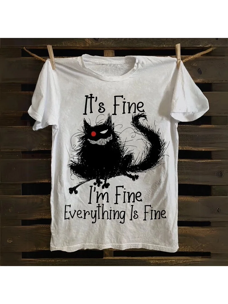 

Забавная футболка с коротким рукавом в американском стиле с прямым принтом, молодежная, повседневная, хлопковая, дышащая, летняя