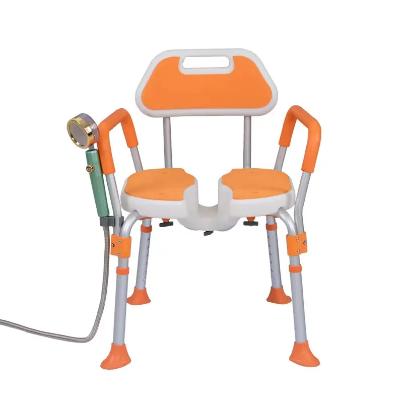 

Elderly Specific Shower Chair Aluminum Alloy Bathroom Thickened And Adjustable Shower Chair Non Slip Shower Chair