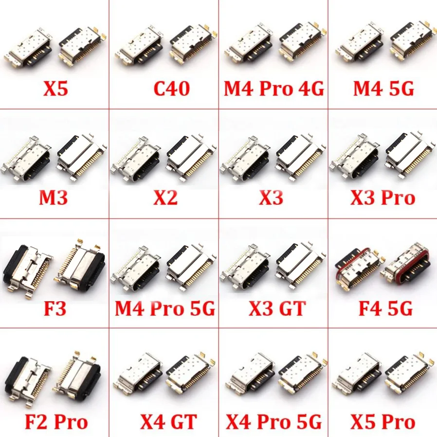 5Pcs New USB Charging Connector Port Dock Charge Flex Cable For Xiaomi Mi Poco F1 F2 Pro M3 F3 X3 NFC X3 Pro Charging Port