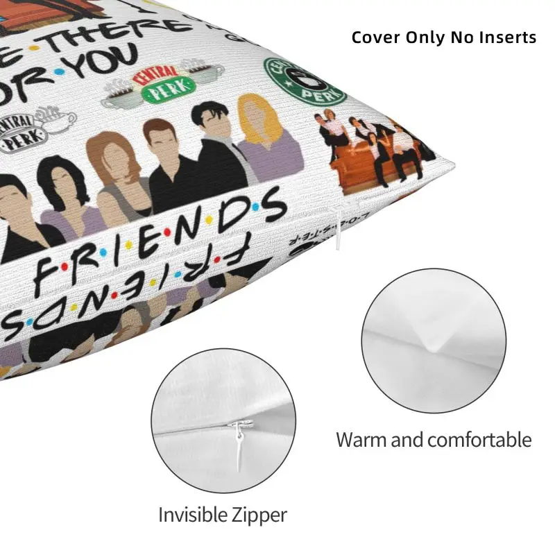 Funny TV Show Friends Collage Pillow Case 40x40cm Home Decorative Luxury Outdoor Cushions Square Pillowcase