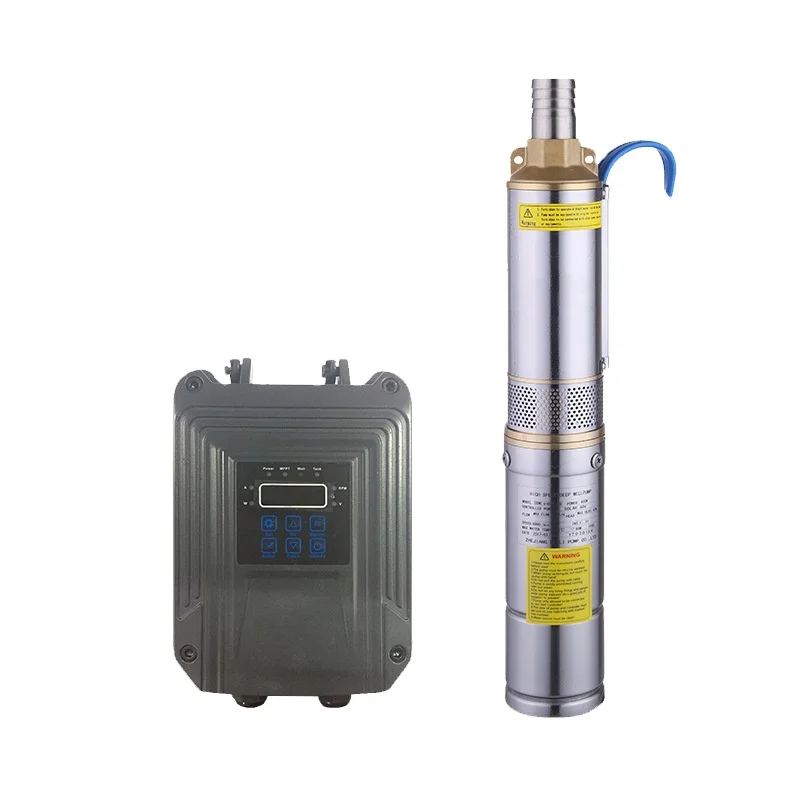 Dc Mppt Controller Solar Submersible Deep Well Solar Panel Water Pump For Agriculture Without Solar Panels