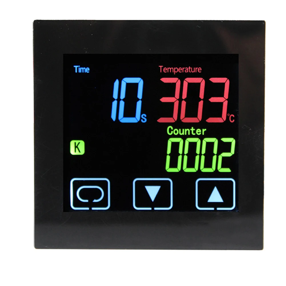 

Convenient Operation PID Temperature Controller Intelligent Thermostat Thermocouple Sensor Inputs Touch Screen