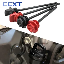 CNC Aluminum Oil Dipstick Gauge Plugs For HONDA CR250R CRF250X CRF450X CRF 250R 250X 450X 2004 2005 2006 2007-2017 Motorcycle
