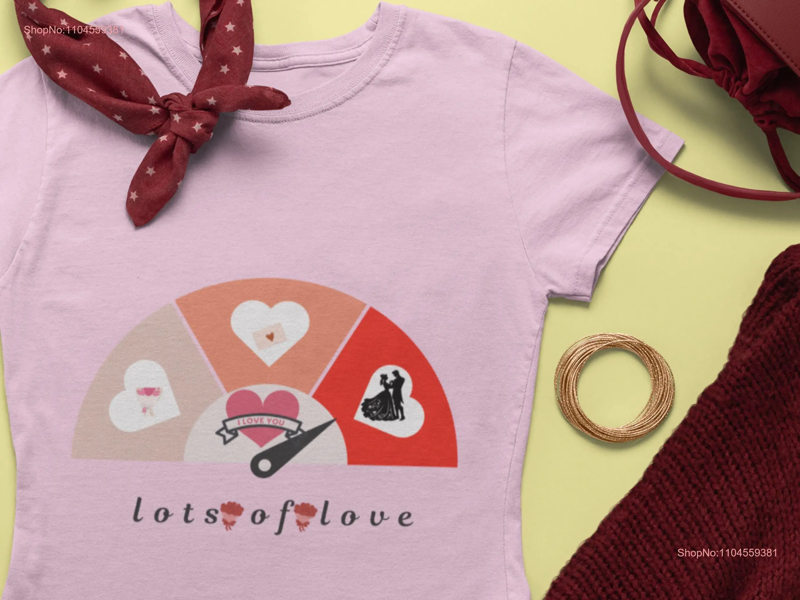 Valentine T Shirt Cute Love Design Modern s Bright Colors Expression meter tee couple matching long or short sleeves