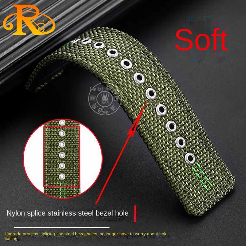 สายรัดข้อมือผ้าใบสำหรับ Casio PRW3000/3100/6000/6100Y สายรัดไนลอนสำหรับกีฬาปีนเขาพร้อมแขนพิเศษ