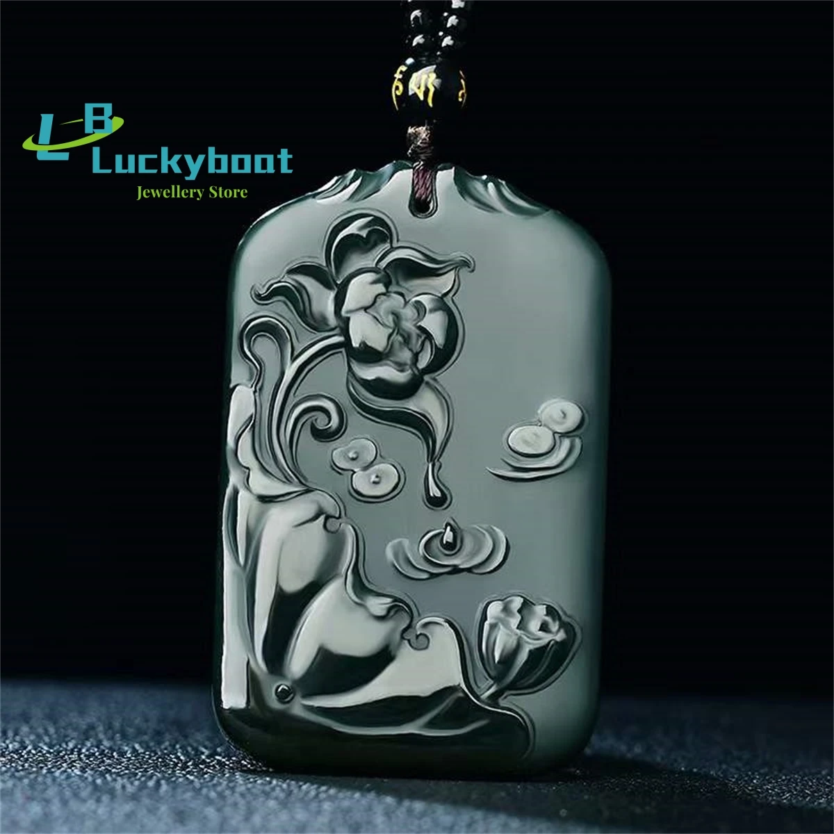 

Natural Hetian Qingyu Continuously Surplus Pendant Simple and Personalized Exquisite Fashion Versatile for Men and Women