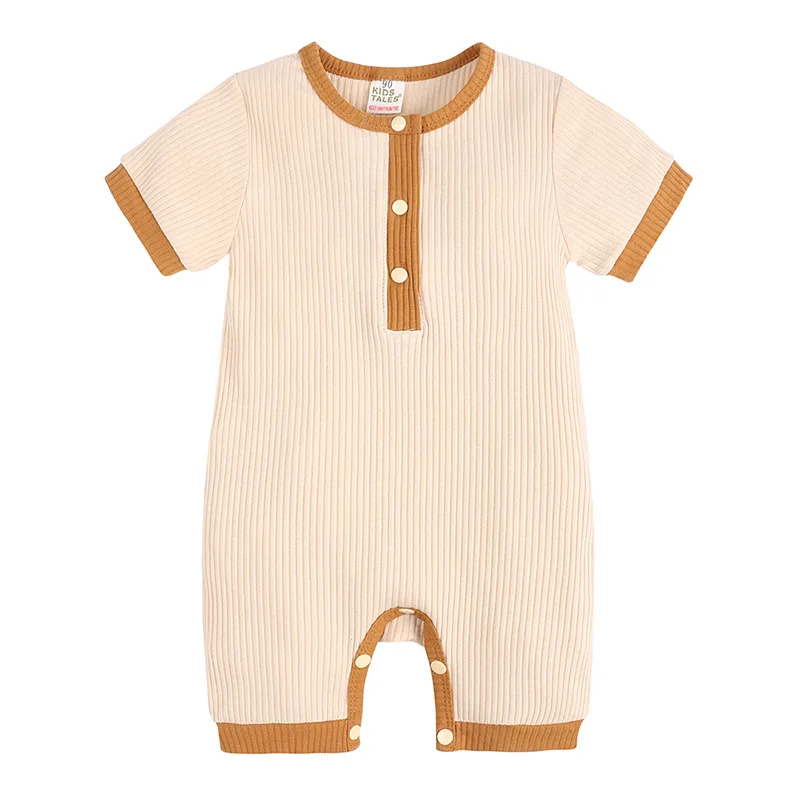 Summer Baby Costume Bamboo Pajama Short Sleeve Jumpsuit 0 3 6 9 12 18 24 Months Girl Rompers Boy Sleepwear Newborn Bodysuit