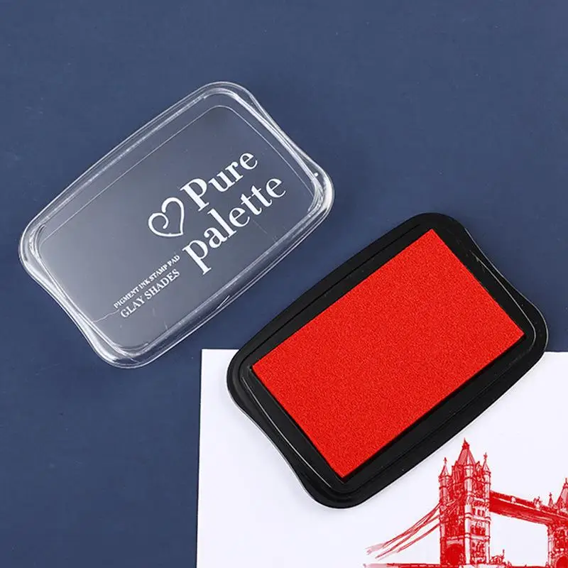 1 Pc Simple Solid Color Stamp Ink Pad, Stationery Stamp Accessory, Special Pad for Journal & Card Stamping image 3