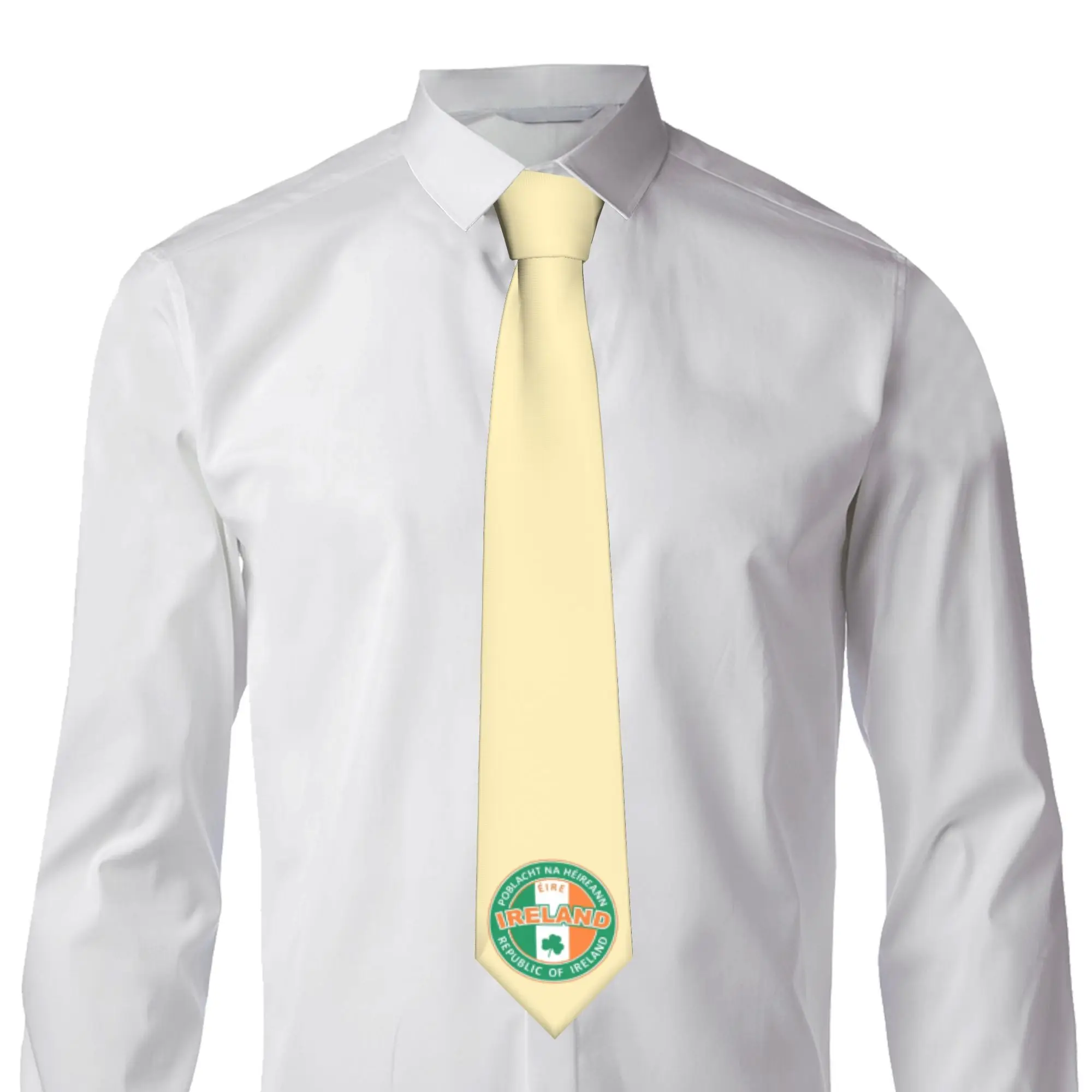 Formal Ireland Flag Neck Tie for Business Men Irish Republicans Neckties