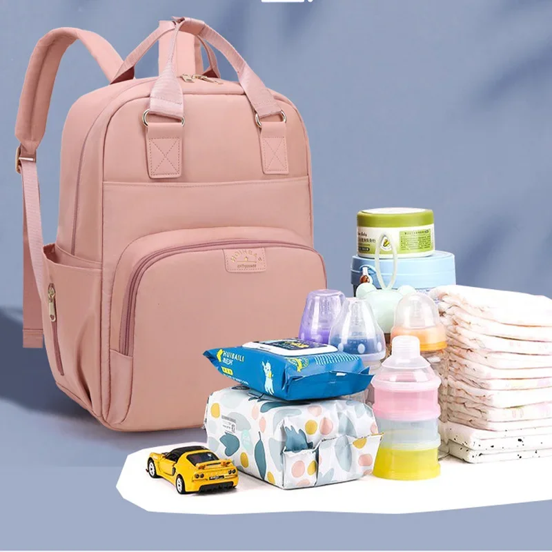 New multifunctional mommy bag, wet and dry separation, mother and baby bag, milk storage and insulation bag, large capacity back