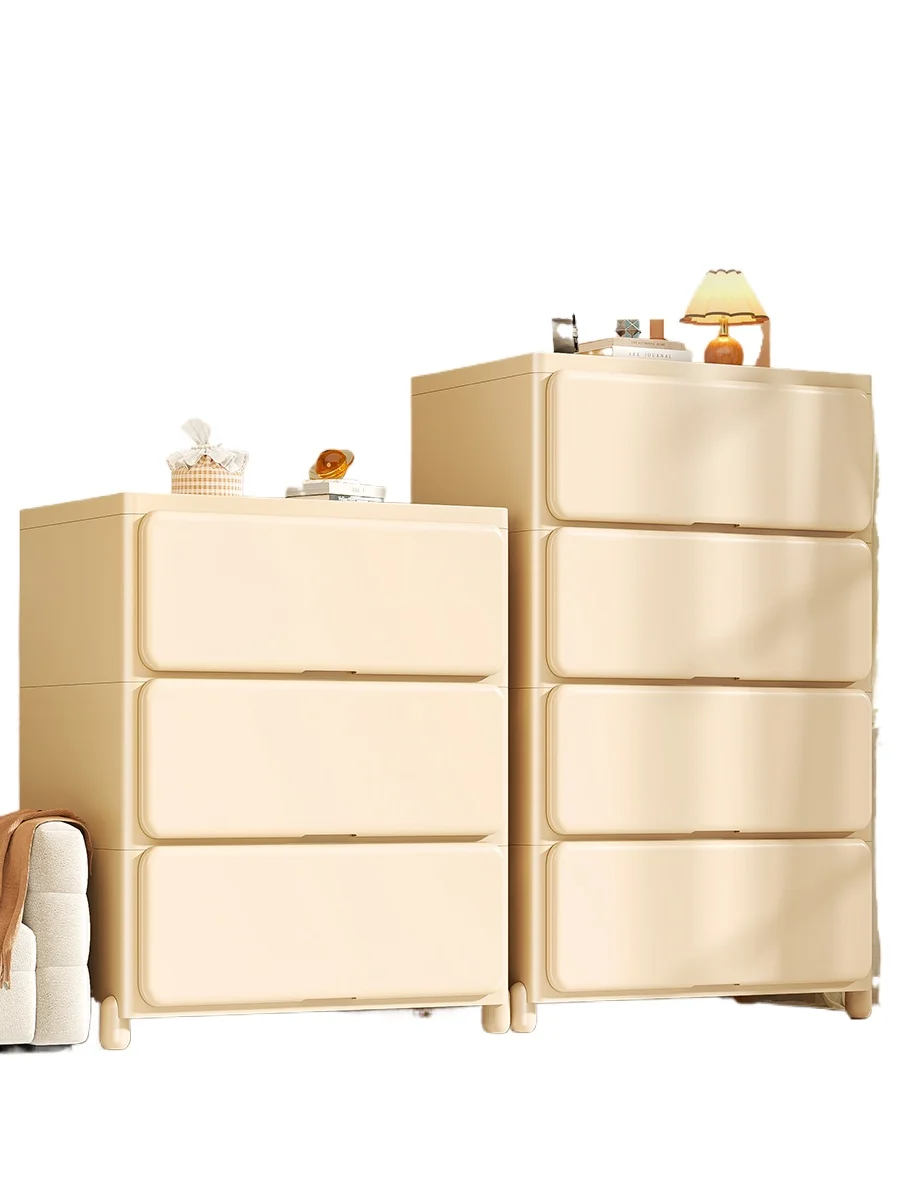 

Thickened drawer storage cabinet Household living room storage cabinet Crack storage cabinet