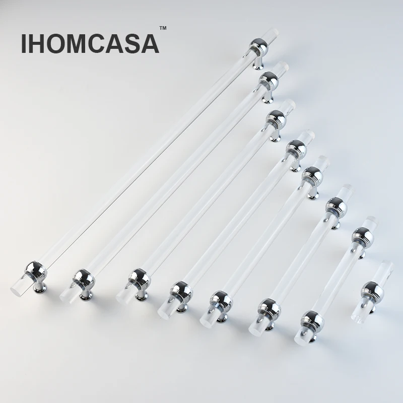 IHOMCASA Maniglie per mobili da cucina con barra a T in argento per armadi e cassetti maniglie per ante dell\'armadio dell\'armadio maniglie per