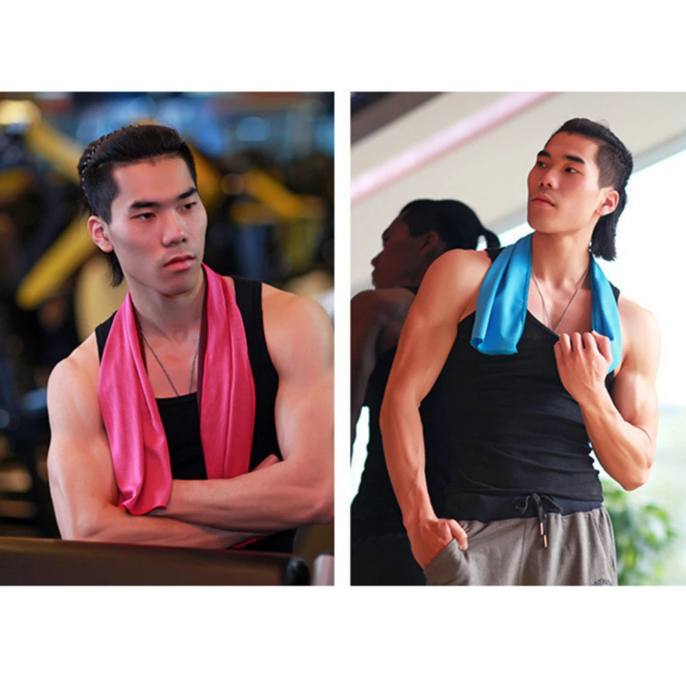 

Portable Fast Drying Sports Towel Lightweight Polyester Material Gym Travel Yoga Jogging Hiking Camping Cooling Towel Outdoor