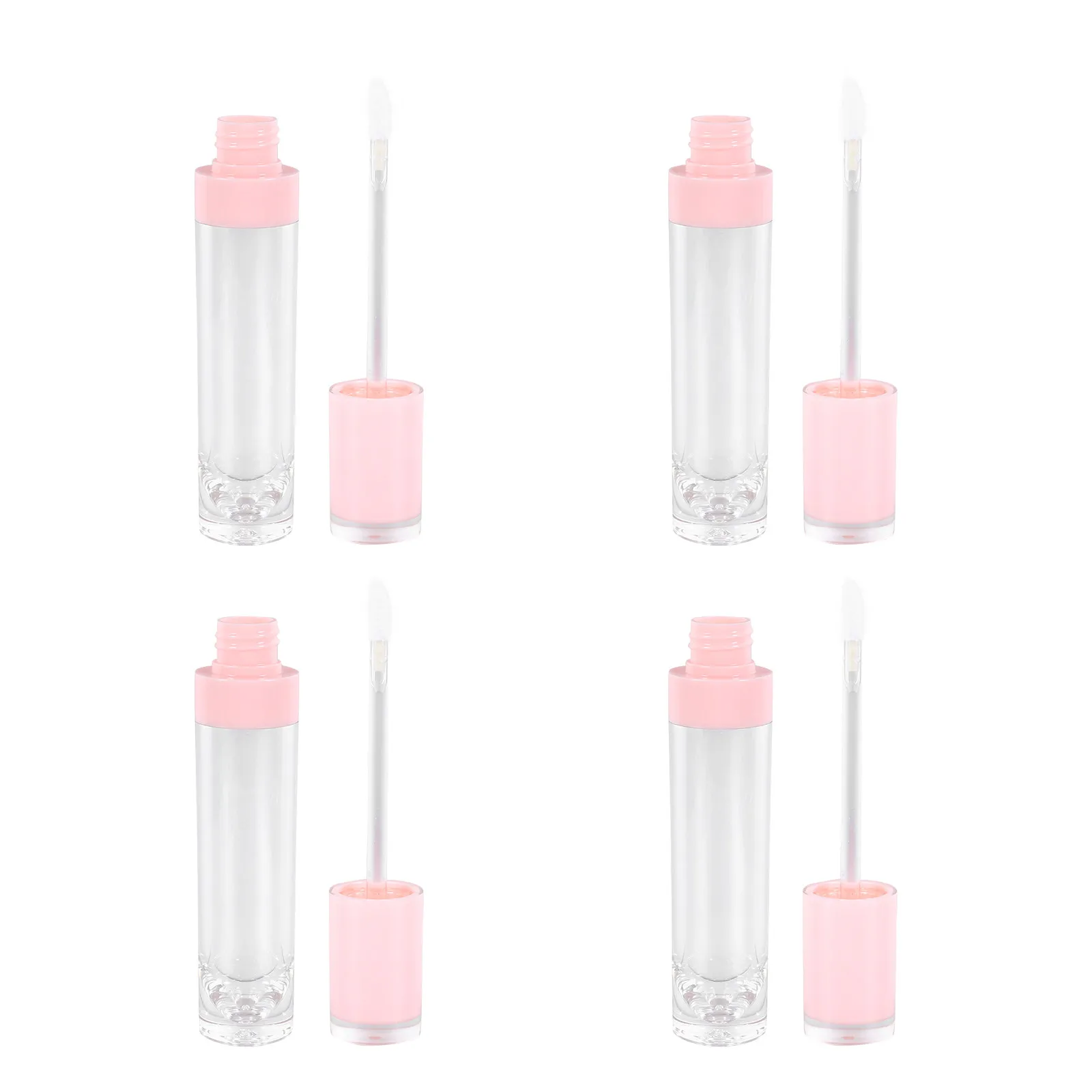 

4Pcs 8Ml Lip Gloss Empty Containers Travel Friendly Compact Size Reusable Leak Proof Tubes for DIY Lipstick Lip Stain Portable