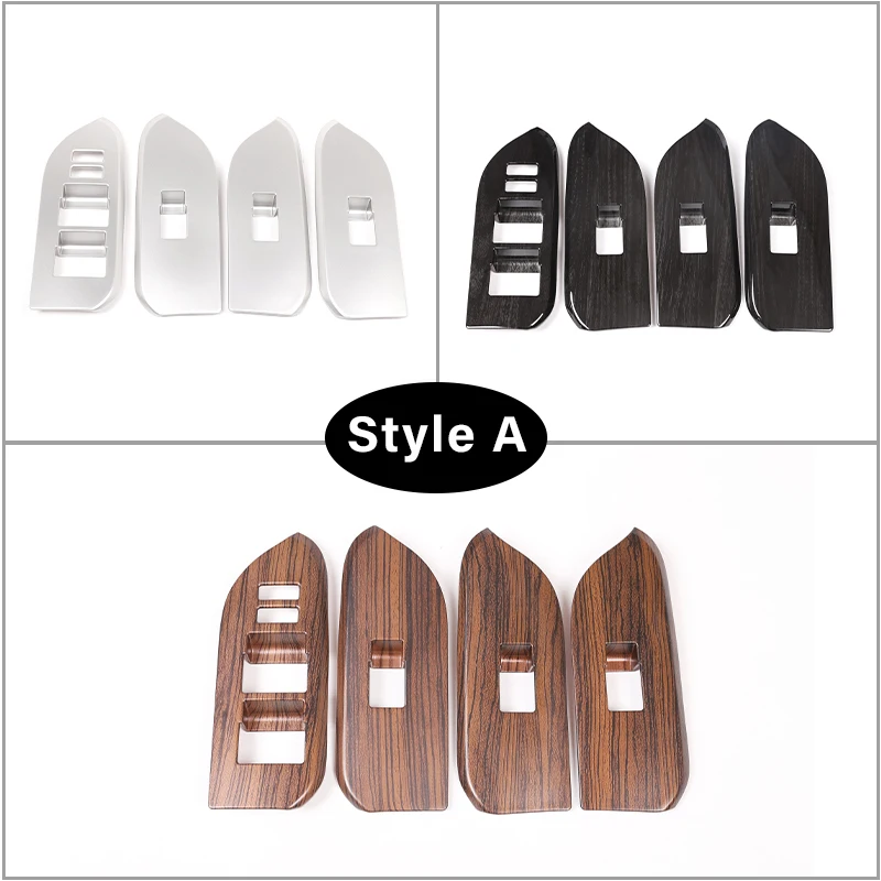 For Toyota Land Cruiser Prado FJ150 150 2014-2018 Car Window Glass Lift Switch Button Control Panel Frame Cover Trim Accessories 2