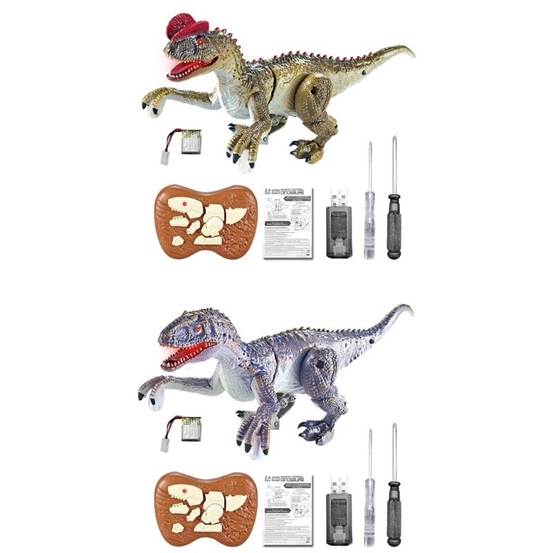 Electric Dinosaur Toy 2.4G Model Luminous Roaring Dinosaur Kids Party Favor