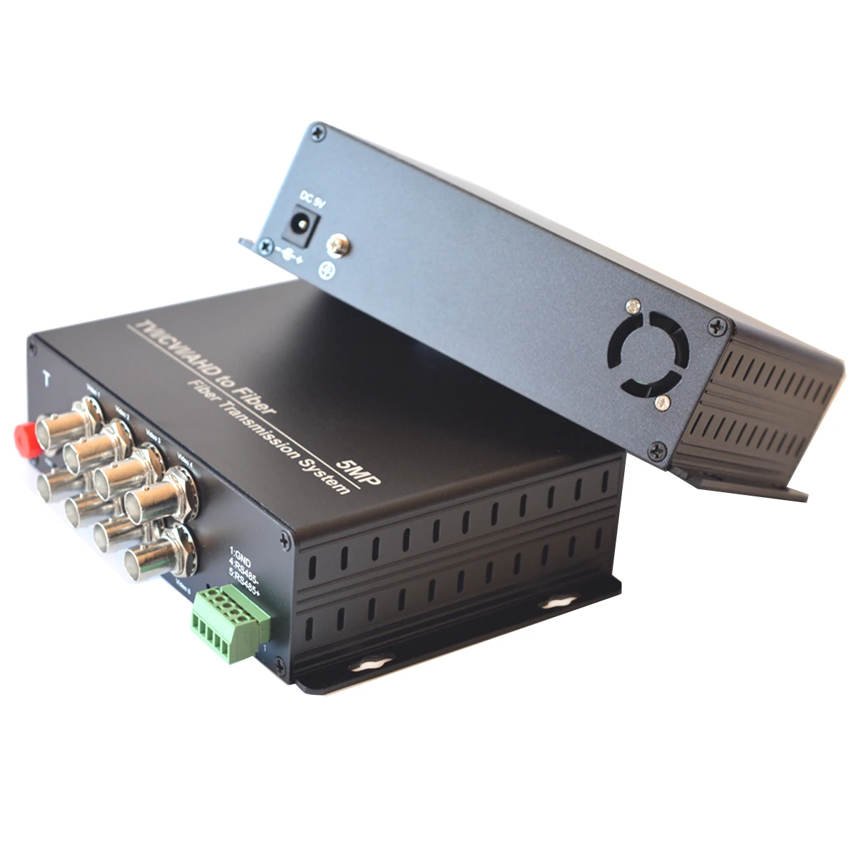 Convertitori video HD da 5 MP su fibra ottica FCSingomodale 20 km, compatibile 1080P 960P 720P per telecamere HD TVI CVI AHD da 5 Megapixel da 2 MP