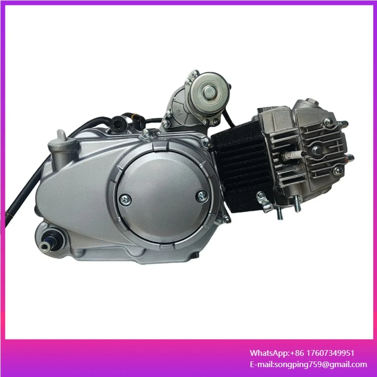 Original Genuine Zongshen Horizontal 110 Air-Cooled 1 Cylinder Tricycle Motorcycle Engine