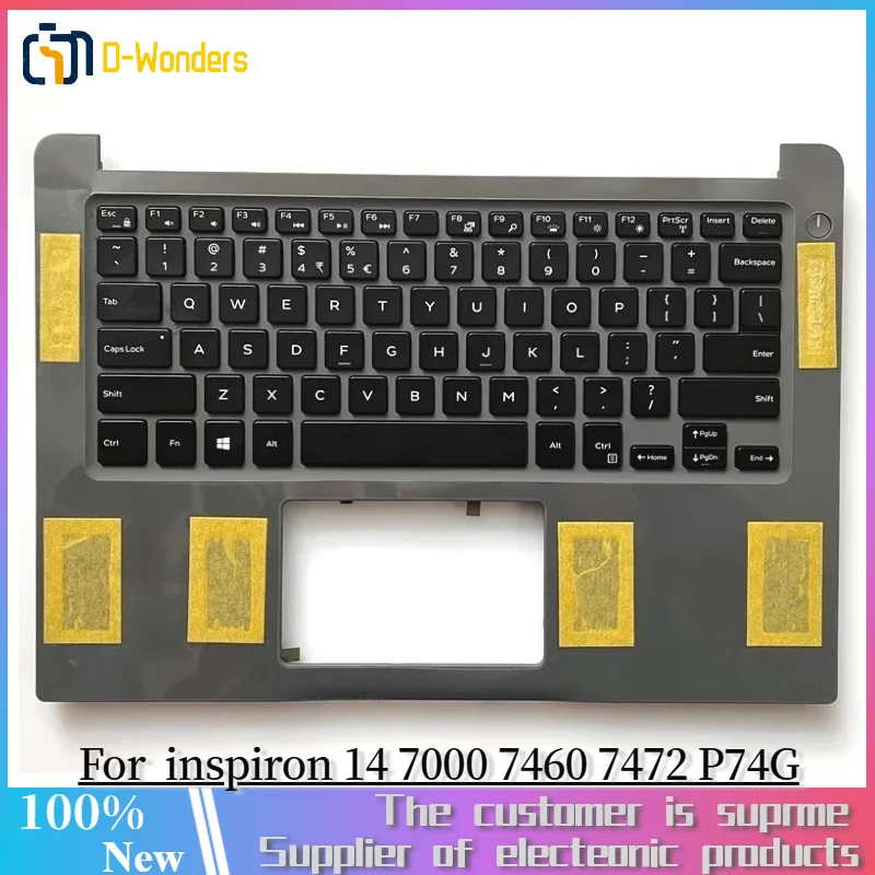 

Новинка для ноутбука Dell inspiron 14 7000 7460 7472 P74G, верхняя детская подставка, чехол с подсветкой клавиатуры 0XD4CT