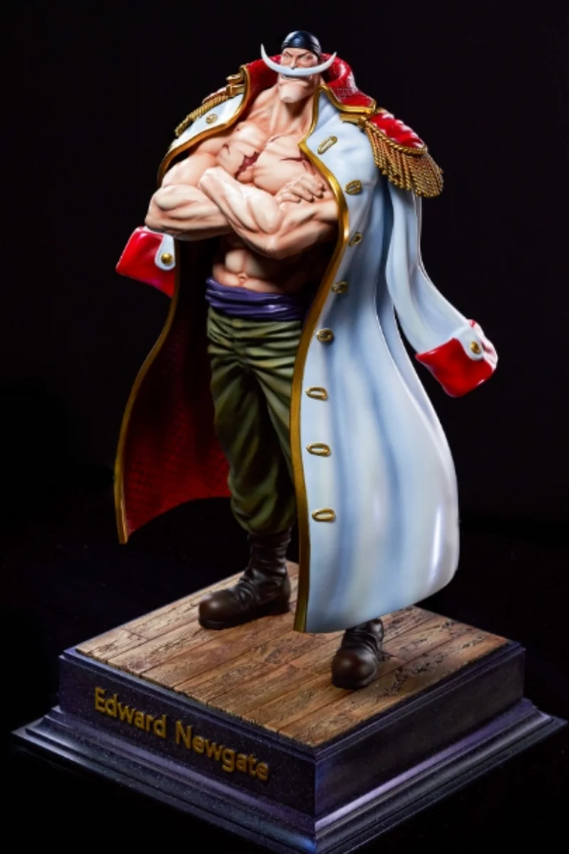 42.5Cm Resin Gk Brain Hole Studio One Piece Edward Newgate Action Figure Collectible Model Garage Kit Statue Doll Toys Gift