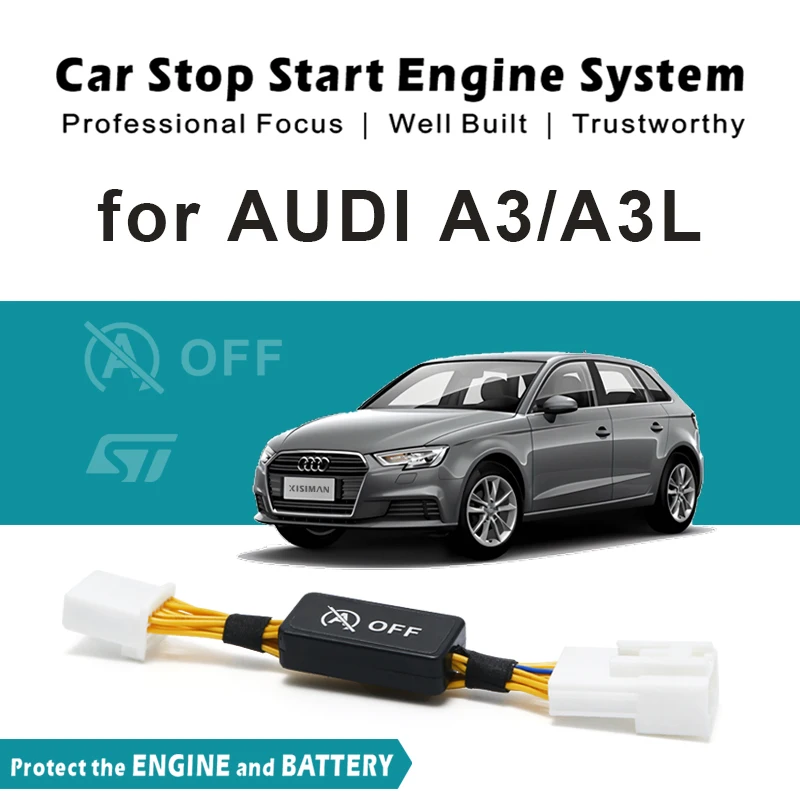 

For AUDI A3 A3L 2013-2022 Car Automatic Stop Start Engine System Off Closer Device Control Sensor Plug Cable