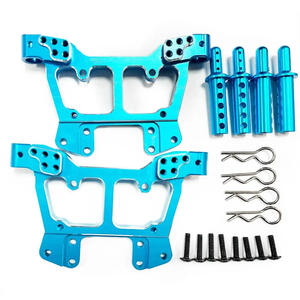 

Aluminum Alloy Durable Front Rear Shock Tower For 1/10 Volcano EPX RC Car Part RC Car Accessories Replacement Parts Blue