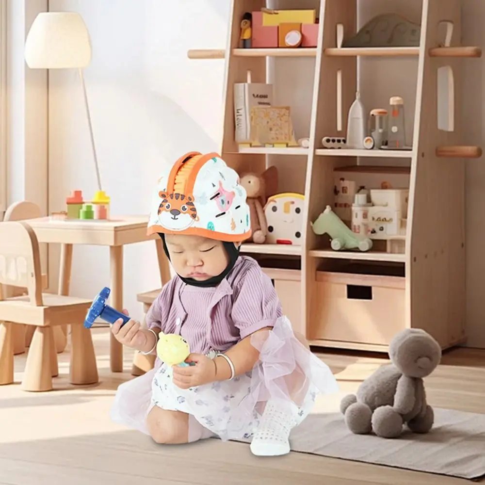 

Милая дышащая детская защитная шапка, легкий защитный шлем для малышей, предотвращающий столкновения, регулируемый защитный капот для младенцев, защита от падения